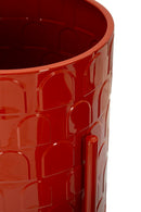 Porta Vasi Archy Tris Ø36x58 cm - Ø30x48 cm - Ø24x38 cm in Ferro Rosso      