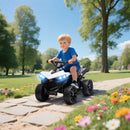 Quad Elettrico per Bambini ATV con Batteria Ricaricabile 6V Fari LED e Musica Bianco      