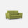 Divano 2 Posti 172x85x85 cm Yasel in Tessuto Verde
