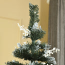 Albero di Natale Artificiale Innevato 180 cm 603 Rami con Bacche Verde