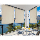 Tenda da Sole Avvolgibile Manuale 180x250 cm in Alluminio e Poliestere Charleston Beige