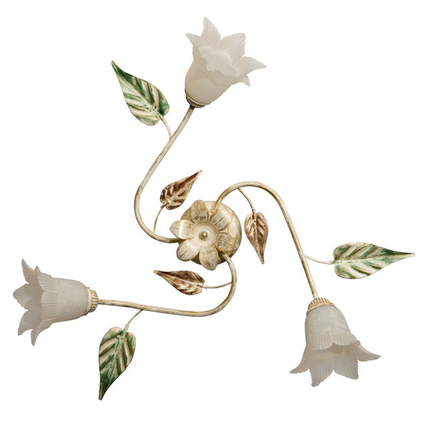 sconto Deckenlampe 3xE14 Antiqued Frame Glass E-Energy Arianna