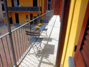 Tavolino Pieghevole da Ringhiera 60x52 cm Ringhiera in Ferro Antracite
