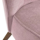 Poltrona Relax in Legno e Tessuto Colore Malva Rosa Modello Kansas 59x66x75H cm