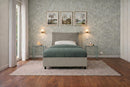 Letto Singolo Contenitore Imbottito Similpelle Cappuccino BoxMax Testata Soft Varie Misure
