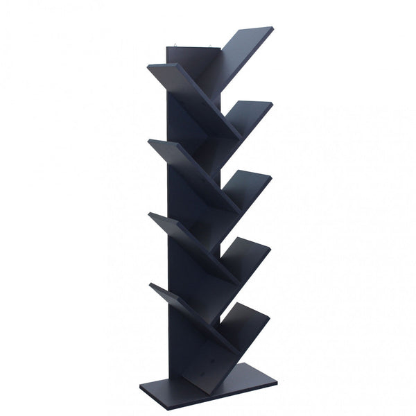 Bücherregal Ariane 50 x 25 x 141,5 h cm aus zweischichtiger Spanplatte in Anthrazit acquista