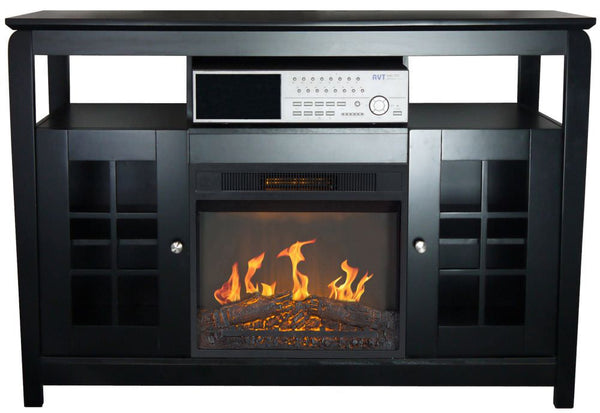Elektrischer Kamin TV-Schrank Flammeneffekt 2000 W Chemin'Arte Osaka Schwarz sconto