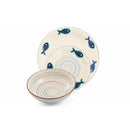 Servizio Piatti 18 Pezzi in Hard Dolomite Villa d'Este Fish