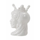 Set 2 Vasi Testa di Moro 12x12x19,5 cm  in Ceramica VdE Tivoli 1996 Sicilia