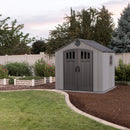 Casetta Box da Giardino Porta Utensili 238x223 cm in Polietilene Grigio