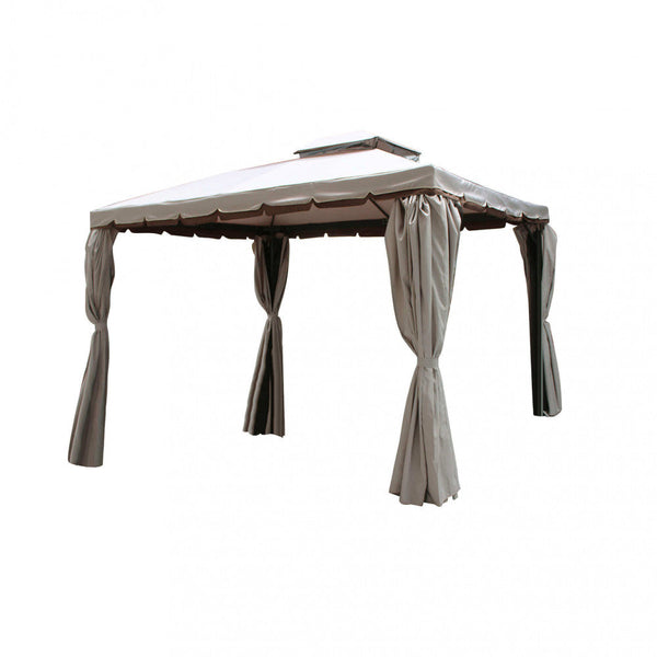 Pavillon Havanna 3 x 3 m in schwarzem Aluminium prezzo