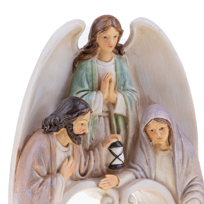 Natività con Angelo H21.5 cm in Resina