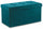 Pouf-Truhe mit Aufbewahrung in Petroleum Soriani Velvet