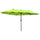 Doppelter Gartenschirm 460 x 270 x 240 cm aus Stahl und grünem Polyester