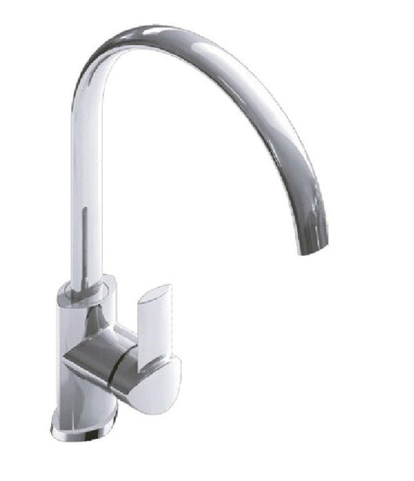 acquista Rubinetto Cucina Miscelatore Monocomando Lavello in Ottone Lubecca Cromato