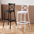 Set 4 Sgabelli 40x36x91 cm in Polipropilene Pompei Bianco