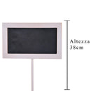 Set 5 Lavagne Segnaprezzo in legno Larghezza 20 cm