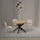 Tavolo Allungabile 90/194x90x77 cm Clerk Premium Quercia Natura