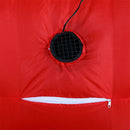Gonfiabile Natalizio XXL Babbo Natale con Slitta e Renne 155x235 cm da Esterno Rosso e Bianco      