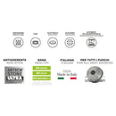 Set 4 Padelle Ø18-22-24-28 cm Antiaderente Induzione in Alluminio Effetto Pietra Moneta Insieme