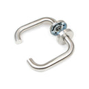 Maniglie per Porta da Interno con Rosetta Ø53 mm Modello u Acciaio Nickel Satinato. Emuca