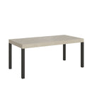  Tavolo Allungabile 180-284x90x77 cm Everyday Premium Cashmere Gambe Antracite