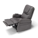 Poltrona Alzapersona Elettrica 2 Motori 70x87x105 cm in Tessuto Dubai