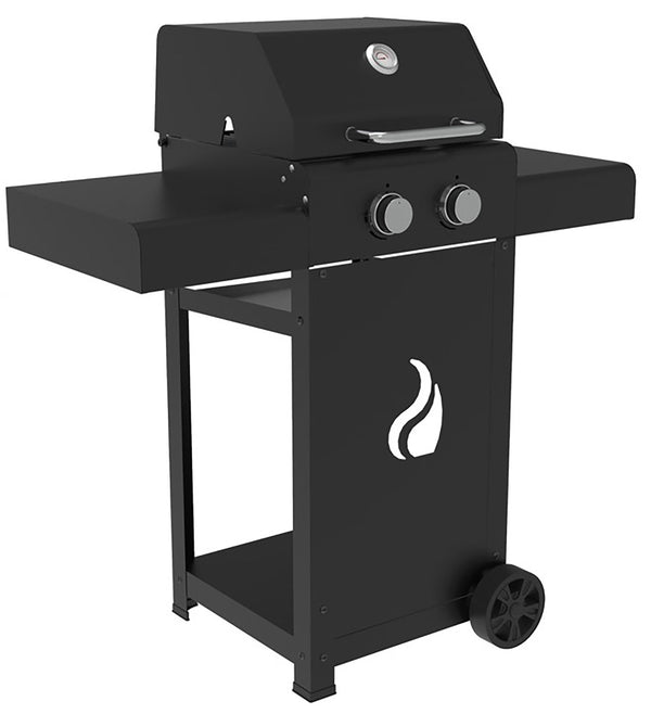Barbecue a Gas 104,5x45,5x115 cm 2 Fuochi in Acciaio Pereda Nero acquista