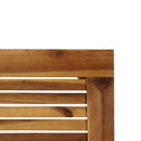 Set Salotto da Giardino Divano 2 Poltrone e Tavolino in legno Naturale con Cuscini Grigi Sassari