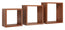 Set 3 Mensole da Parete Cubo in Fibra di Legno Incubo Ciliegio