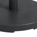 Base per Ombrellone Ø46,5 cm da 15kg per Pali da Ø3,8 e Ø4,8 cm in Plastica e Cemento Nero   