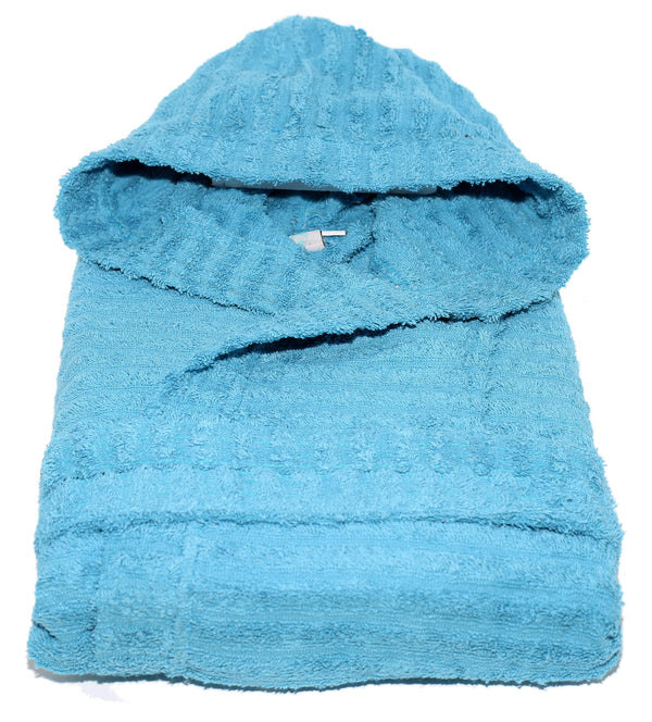 Frottee-Bademantel 100 % Baumwolle Sally Horizon Petroleum acquista