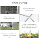 Tendostruttura da Giardino Pieghevole 5,83x2,95 m con Pannelli Rimovibili Bianco