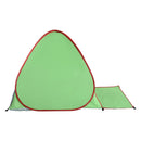 Tenda da Spiaggia Pop Up 200x150x119 cm con Protezione UV 30+ e Borsa di Trasporto Verde   