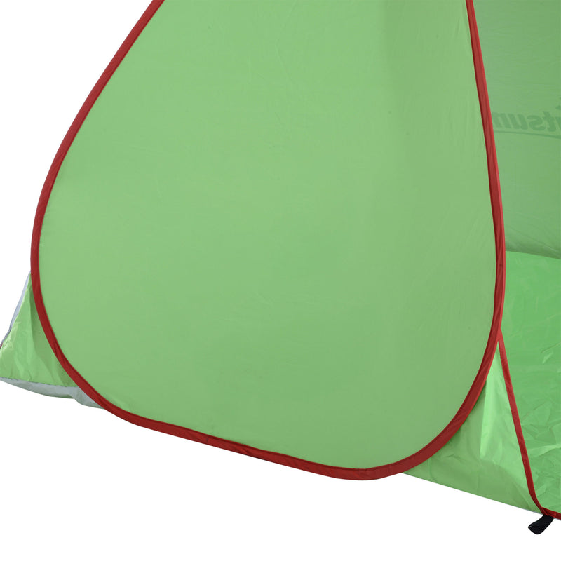 Tenda da Spiaggia Pop Up 200x150x119 cm con Protezione UV 30+ e Borsa di Trasporto Verde   