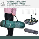 Tenda da Campeggio Automatica per 2 Persone con Tasche Interne e Tappetino 205x195x135 cm  Verde