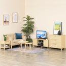 Comodino 1 Cassetto 1 Ripiano 40x40x48 cm in MDF color Legno