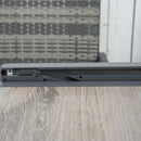 Set Tavolo Allungabile e 6 Sedie da Giardino con Cuscini in Rattan PE Grigio e Marrone