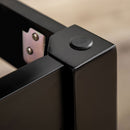 Sgabello per Pianoforte con Contenitore 75x35x49cm  in Legno e Finta Pelle Nero 