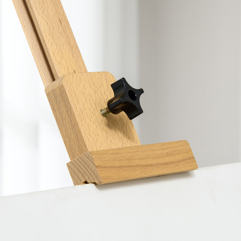 Cavalletto Treppiede da Pittura 65x110x180-235 cm in Legno Naturale