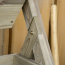 Fioriera 3 Livelli da Esterno 71x61x77 cm in Legno di Abete Naturale