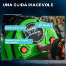 Moto Elettrica per Bambini con Acceleratore Manuale 2 Velocità 8-16km/h Verde  