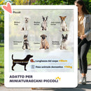Passeggino per Cani Taglia Piccola Pieghevole con Copertura Antipioggia e Freni Grigio    