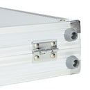 Set Poker per 7-8 Giocatori con 300 Fiches 2 Mazzi di Carte e 5 Dadi con Valigetta in Alluminio e Poliestere Argento