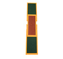 Altalena Basculante per Allenamento Agility Cani Antiscivolo 180x30x30 cm in Legno di Abete Marrone e Verde