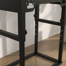 Portaciotole per Cani a 7 Altezze Regolabili  44x27x51 cm con 2 Ciotole Rialzate Ø19x6 cm in Acciaio Nero