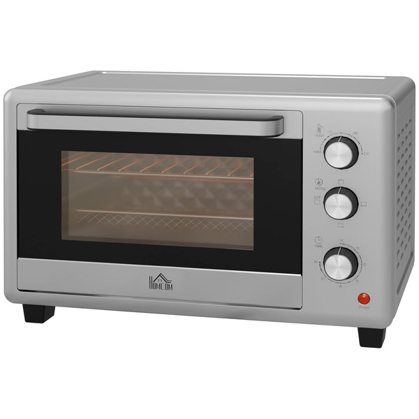 Fornetto Elettrico 30 Litri 1600W con 3 Funzioni di Cottura Argento acquista