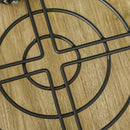 Carrello Sottovaso Ø30 cm in Metallo con Ruote Nero