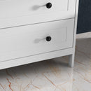 Cassettiera 5 Cassetti 74x40x91 cm in Legno  Bianco