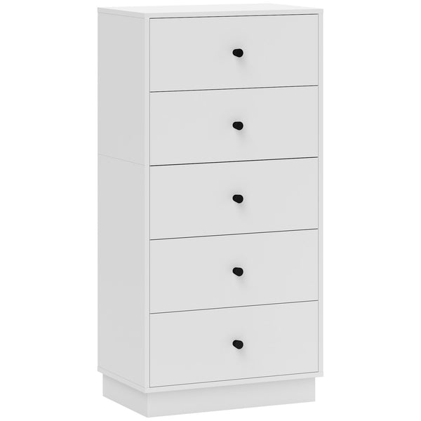 prezzo Cassettiera 5 Cassetti Moderna e Salvaspazio 47x29x95 cm Bianco
